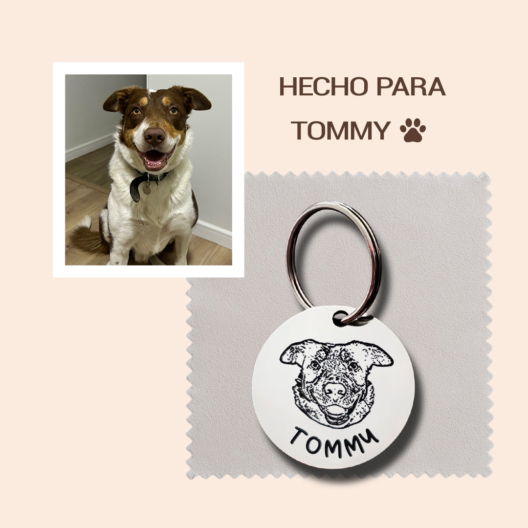 Pet ID Tag – Circular Silver