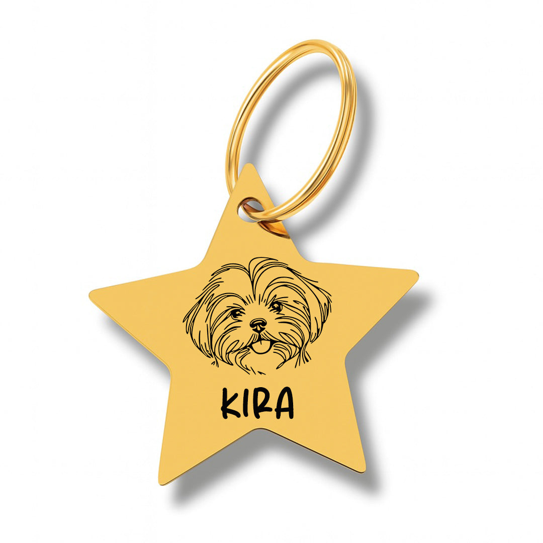 Pet ID Tag – Estrella Gold