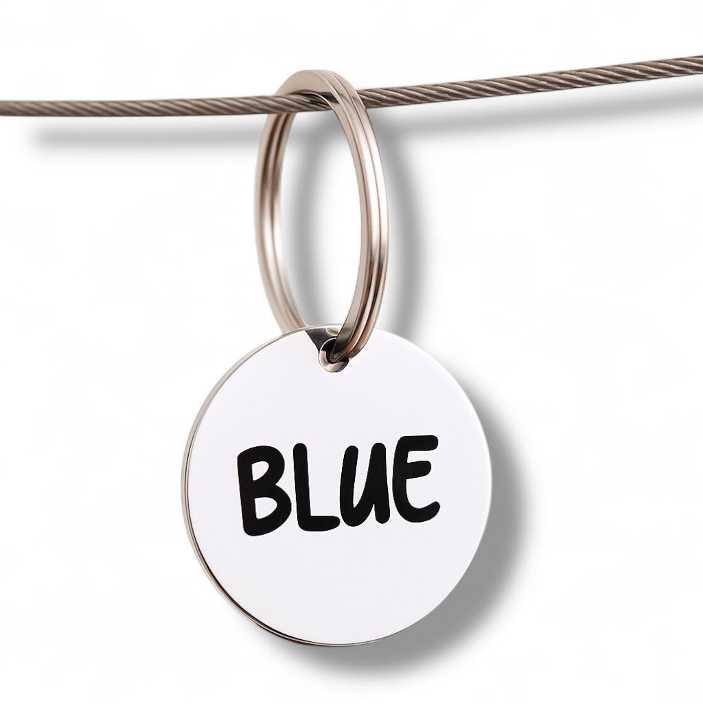 Pet ID Tag – Circular Silver