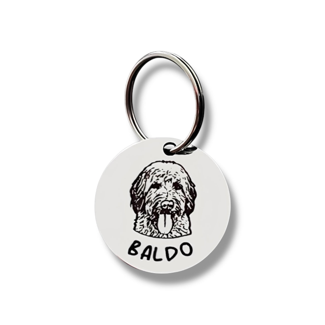 Pet ID Tag – Circular Silver