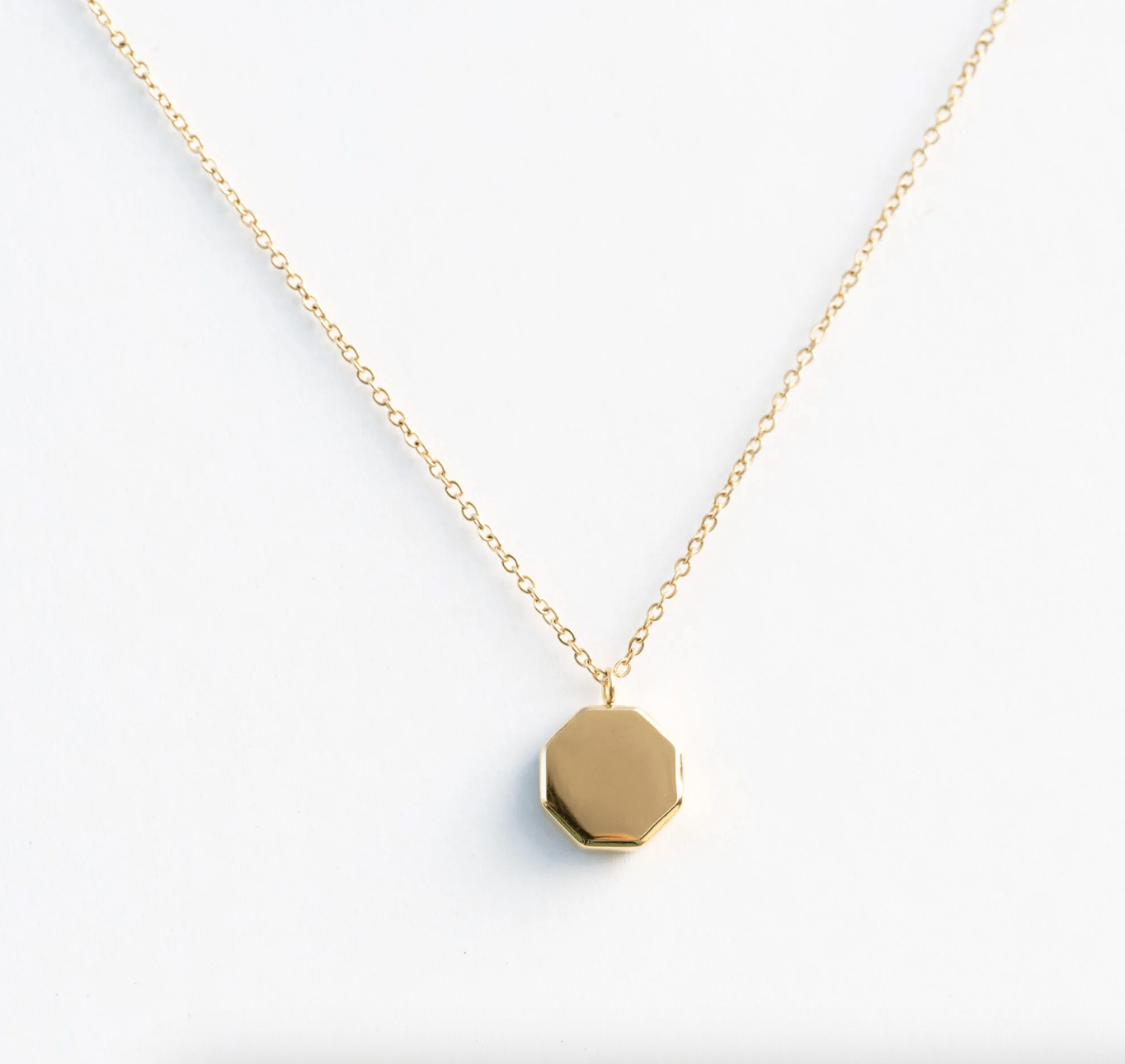 Collar Geométrico de Acero Inoxidable Gold - Personalizable - Made For Wolfies