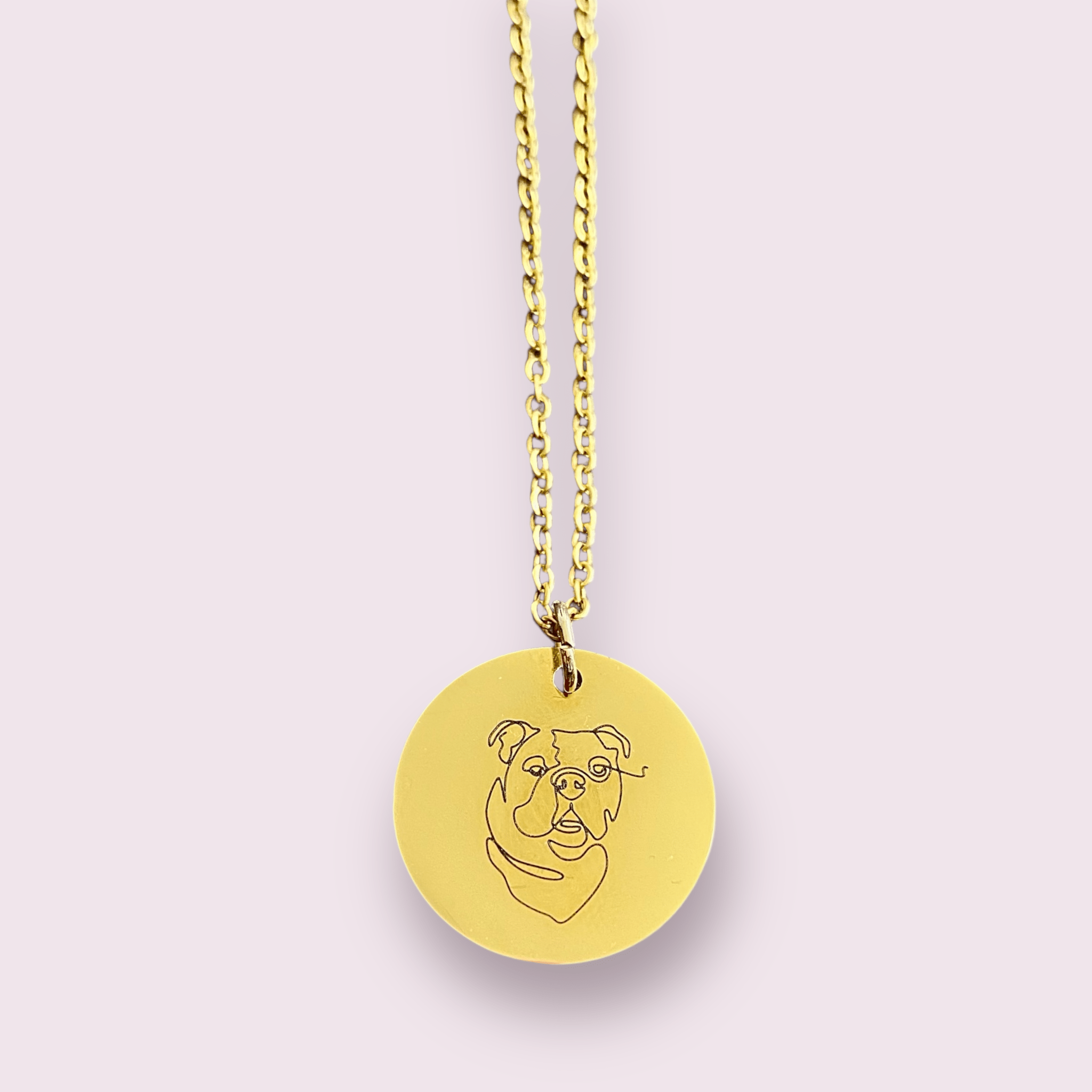 Collar Placa Circular - Personalizable - Made For Wolfies