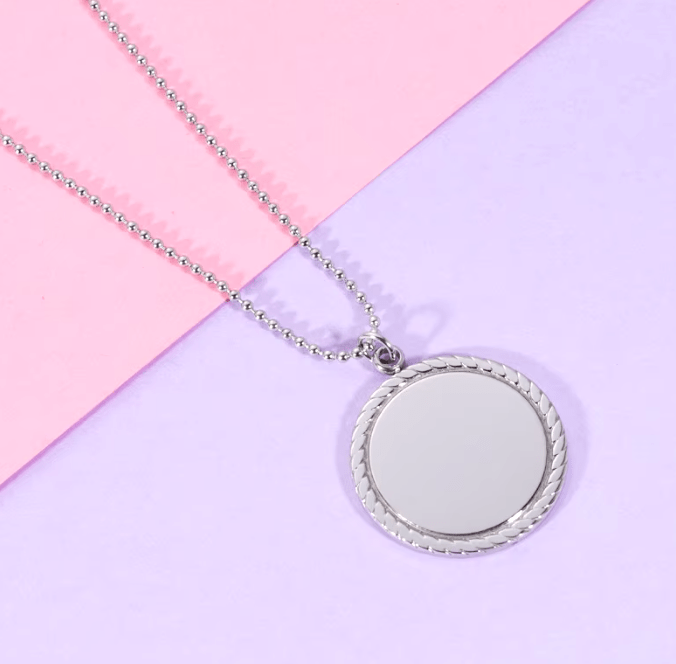 Collar Silver de acero inoxidable bañado en 18K - Personalizado - Made For Wolfies