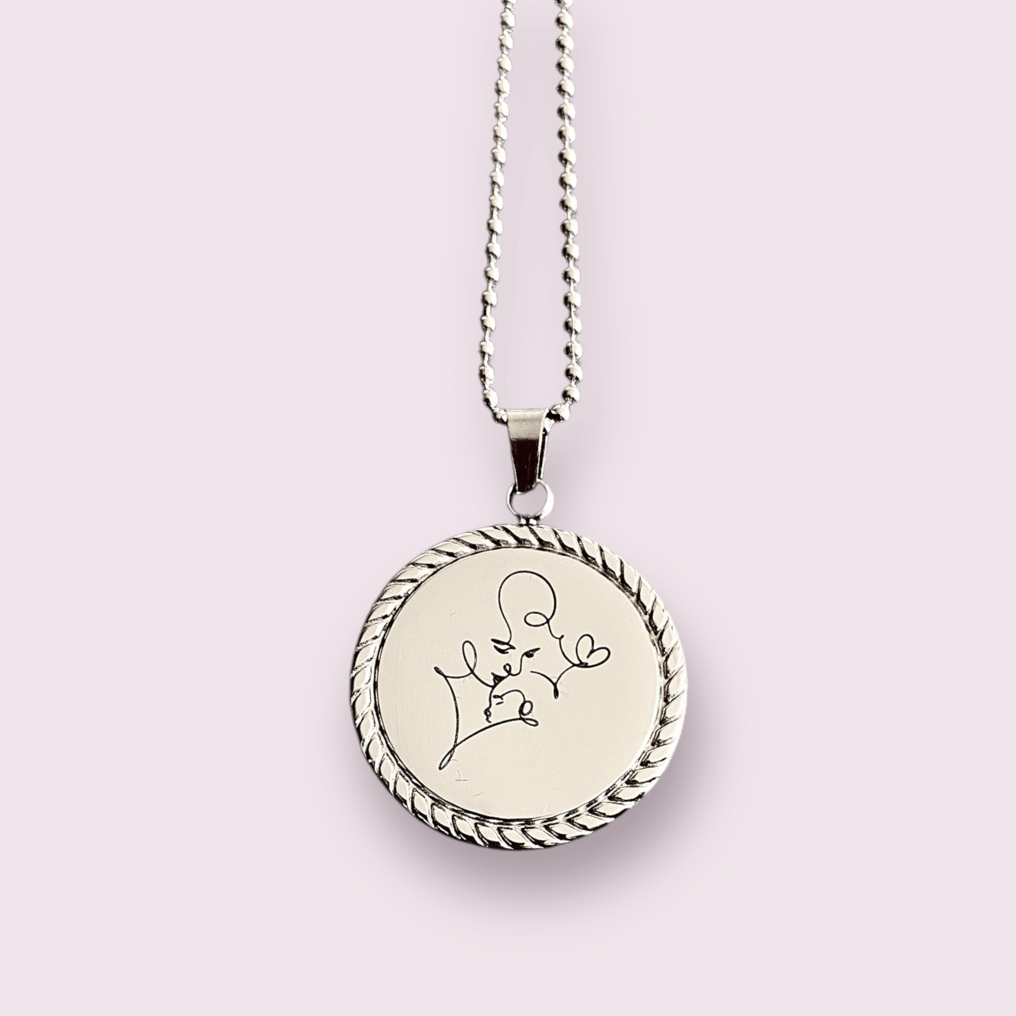 Collar Silver de acero inoxidable bañado en 18K - Personalizado - Made For Wolfies