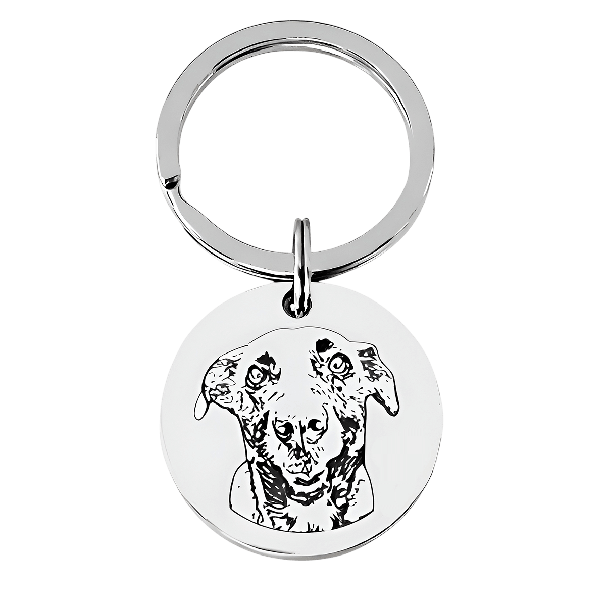 Llavero Redondo Personalizable - Acero Inoxidable - Made For Wolfies