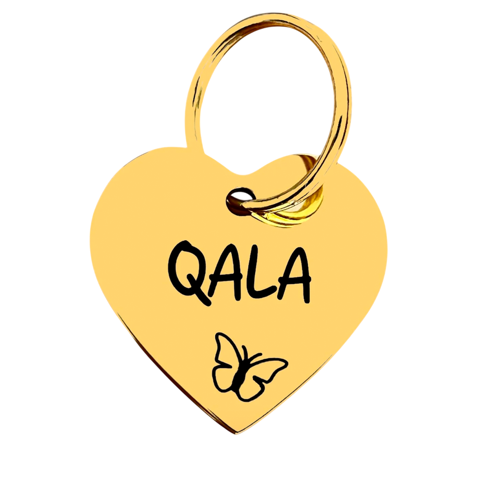 Pet ID Tag – Corazón Gold