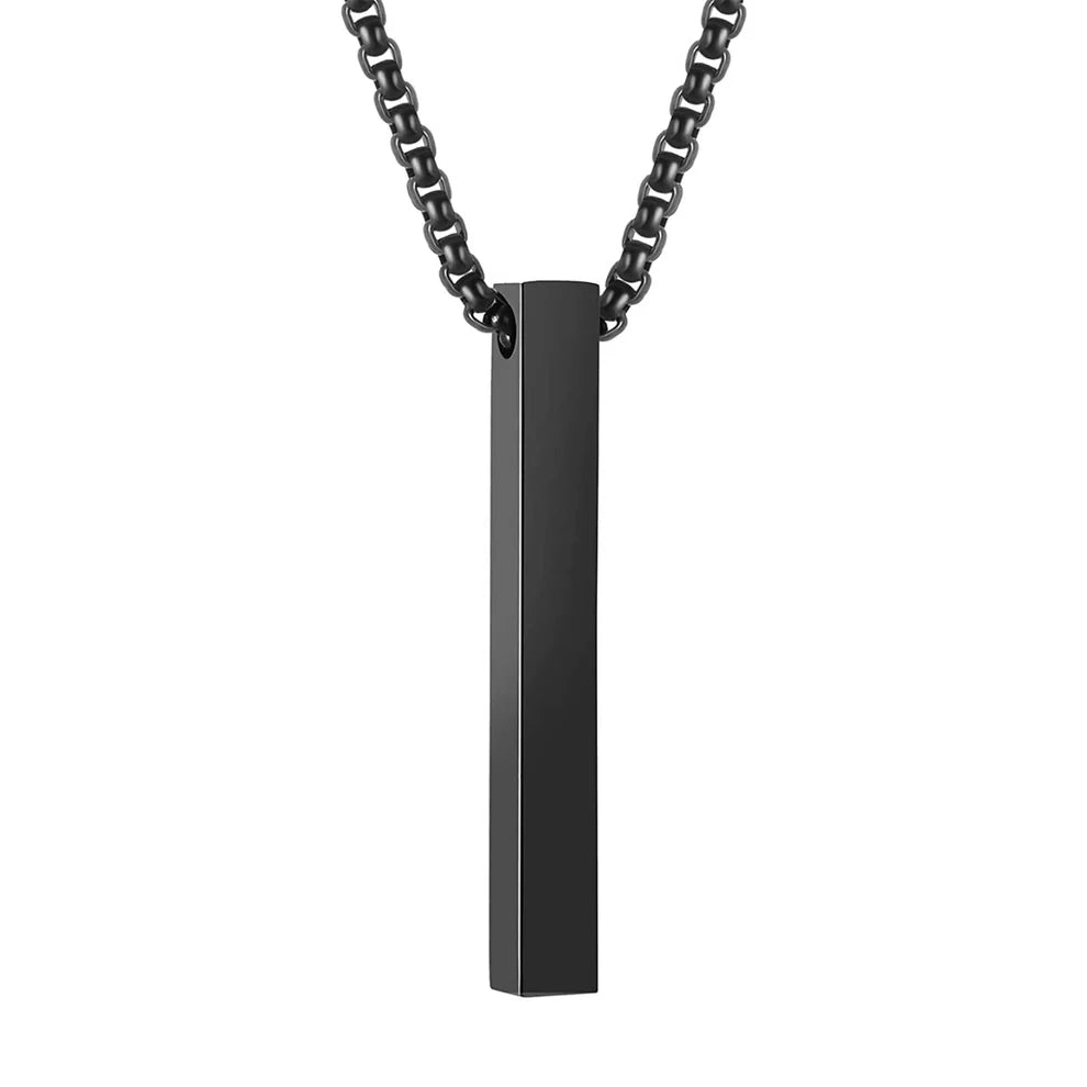 Collar Péndulo Negro - Personalizable - Made For Wolfies