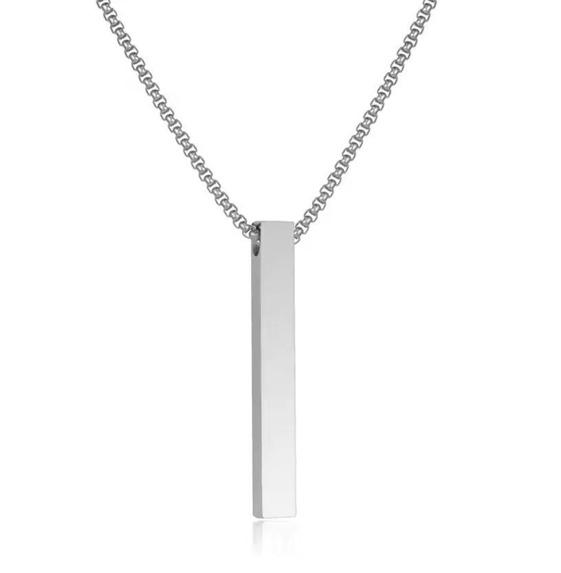 Collar Péndulo Plateado - Personalizable - Made For Wolfies