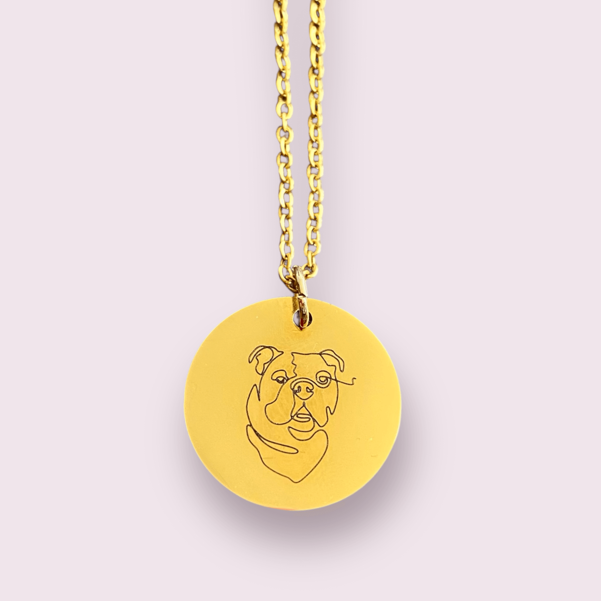Collar Placa Circular - Personalizable - Made For Wolfies