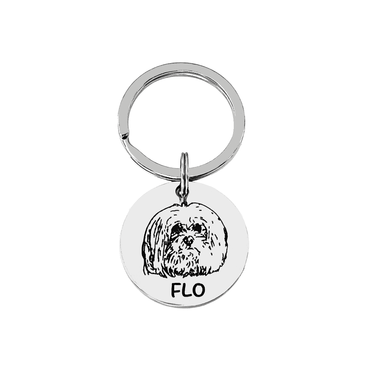 Llavero Redondo Personalizable - Acero Inoxidable - Made For Wolfies